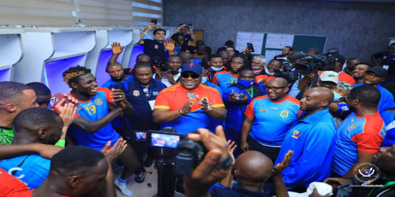 Tshisekedi et les Léopards