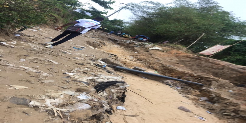 Degat des pluies _ photo laplumeinfos.net